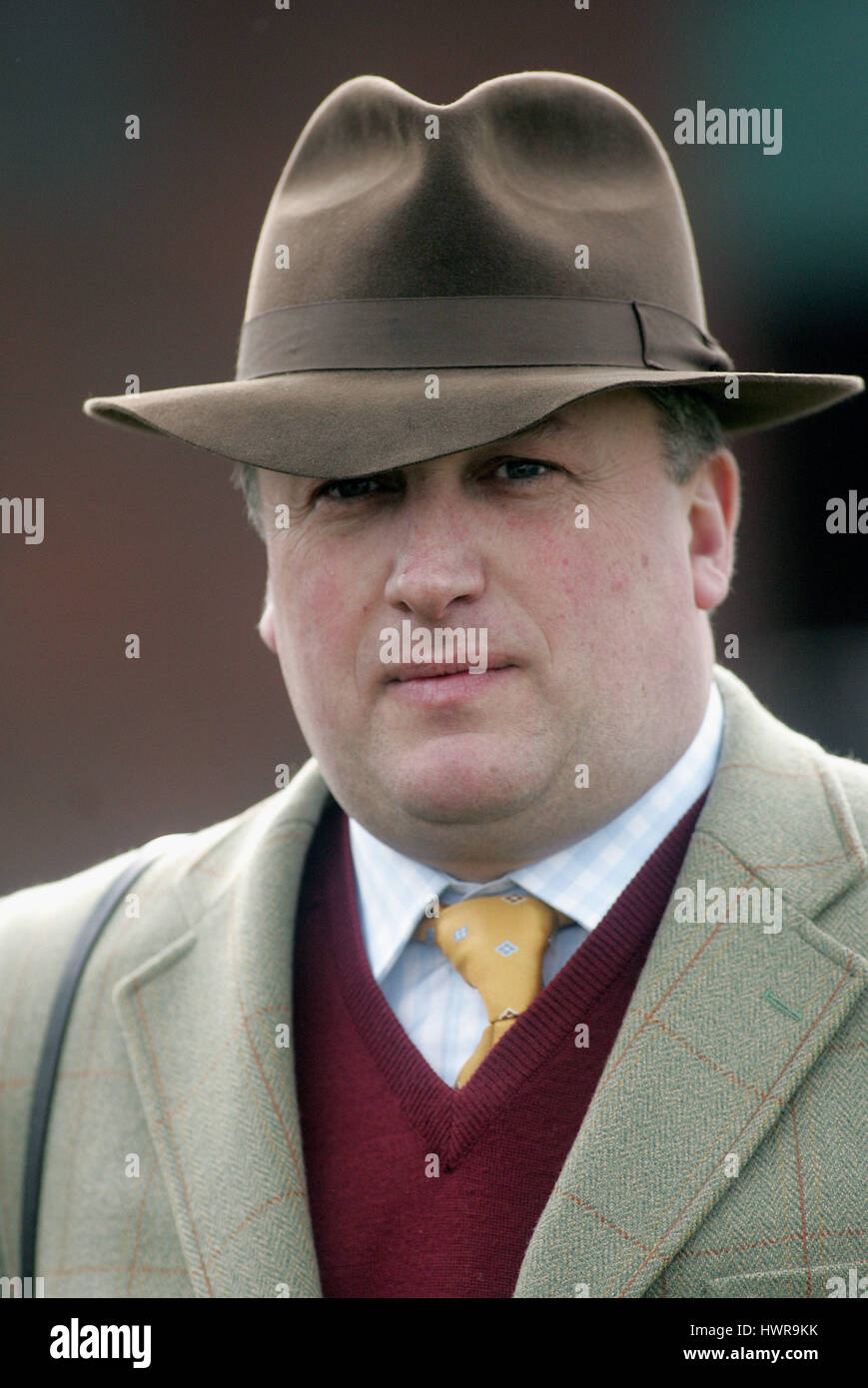 PAUL NICHOLLS, entraîneur de chevaux de course L'hippodrome de Cheltenham CHELTENHAM 15 Mars 2005 Banque D'Images