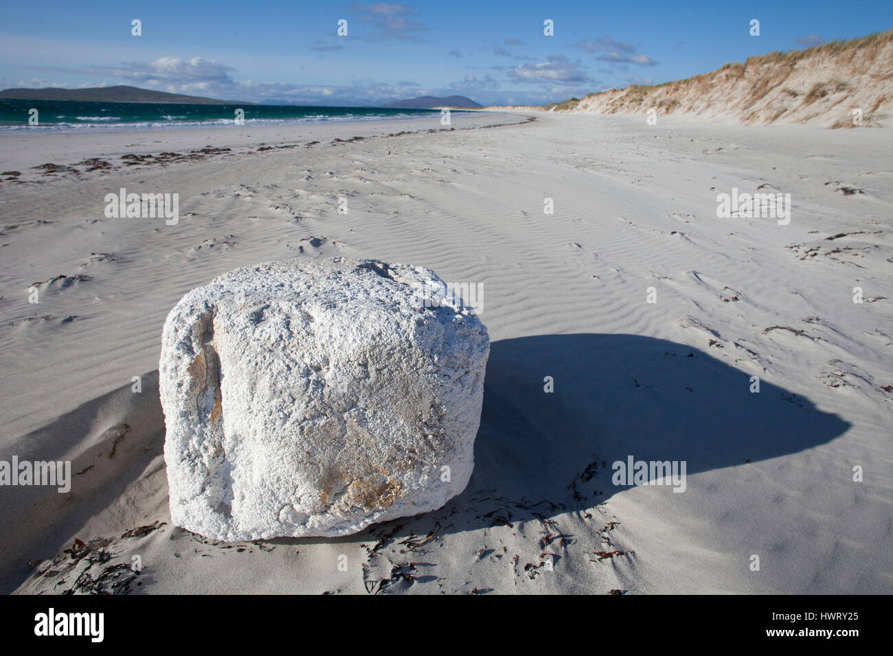 Bloc De Mousse Blanche échouée Sur La Plage à Louest