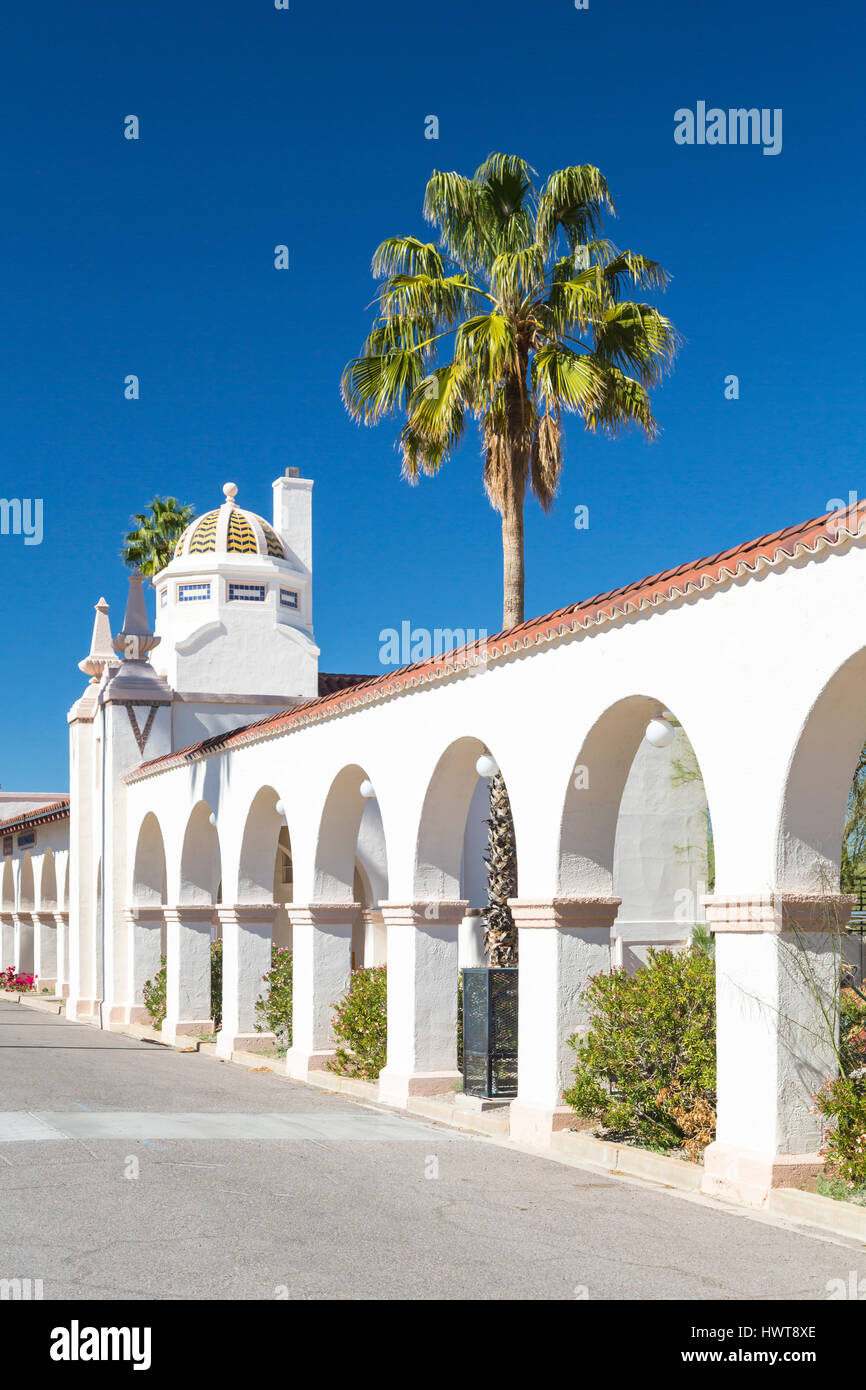 Le village square park en Ajo, Arizona, USA. Banque D'Images