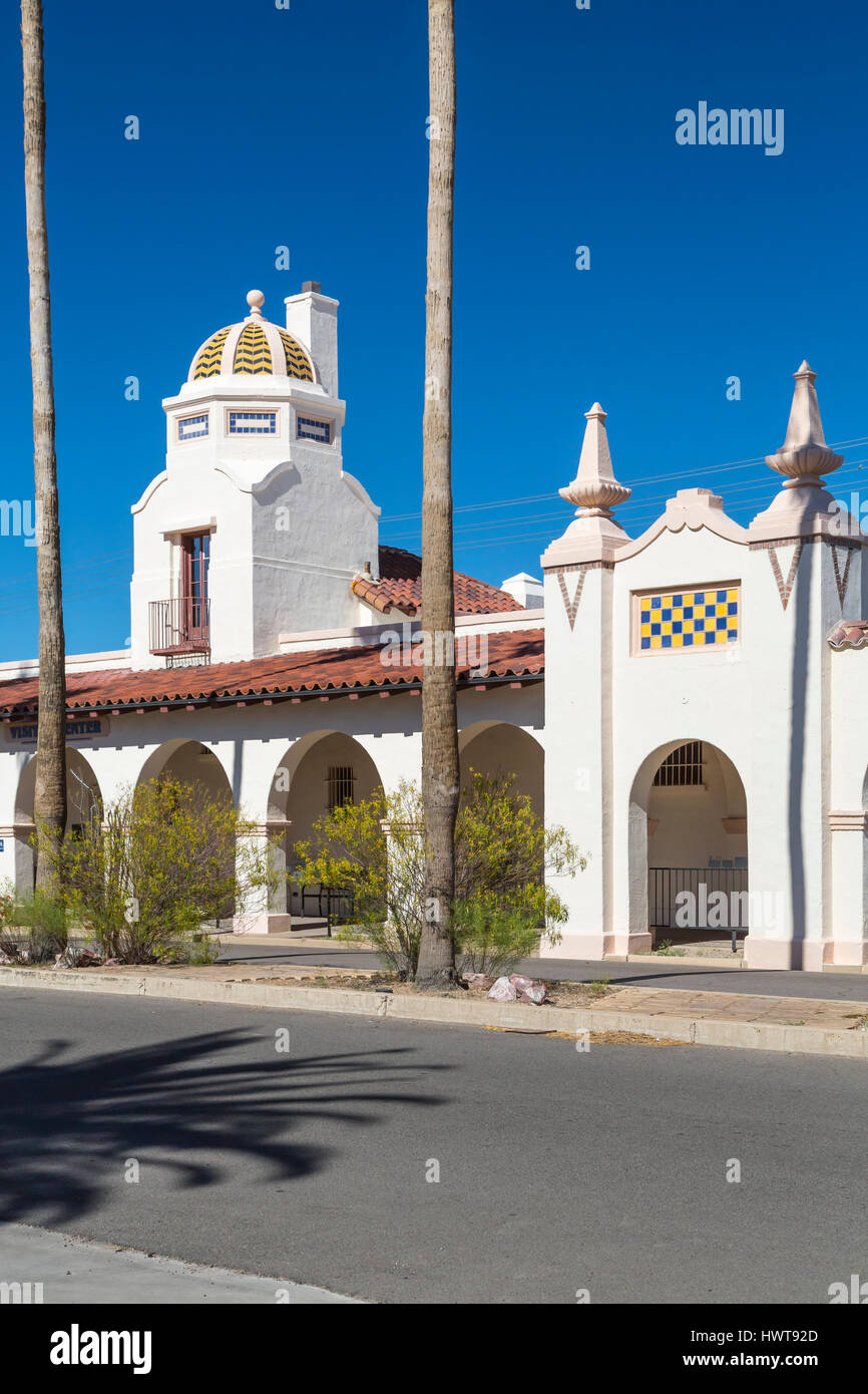 Le village square park en Ajo, Arizona, USA. Banque D'Images