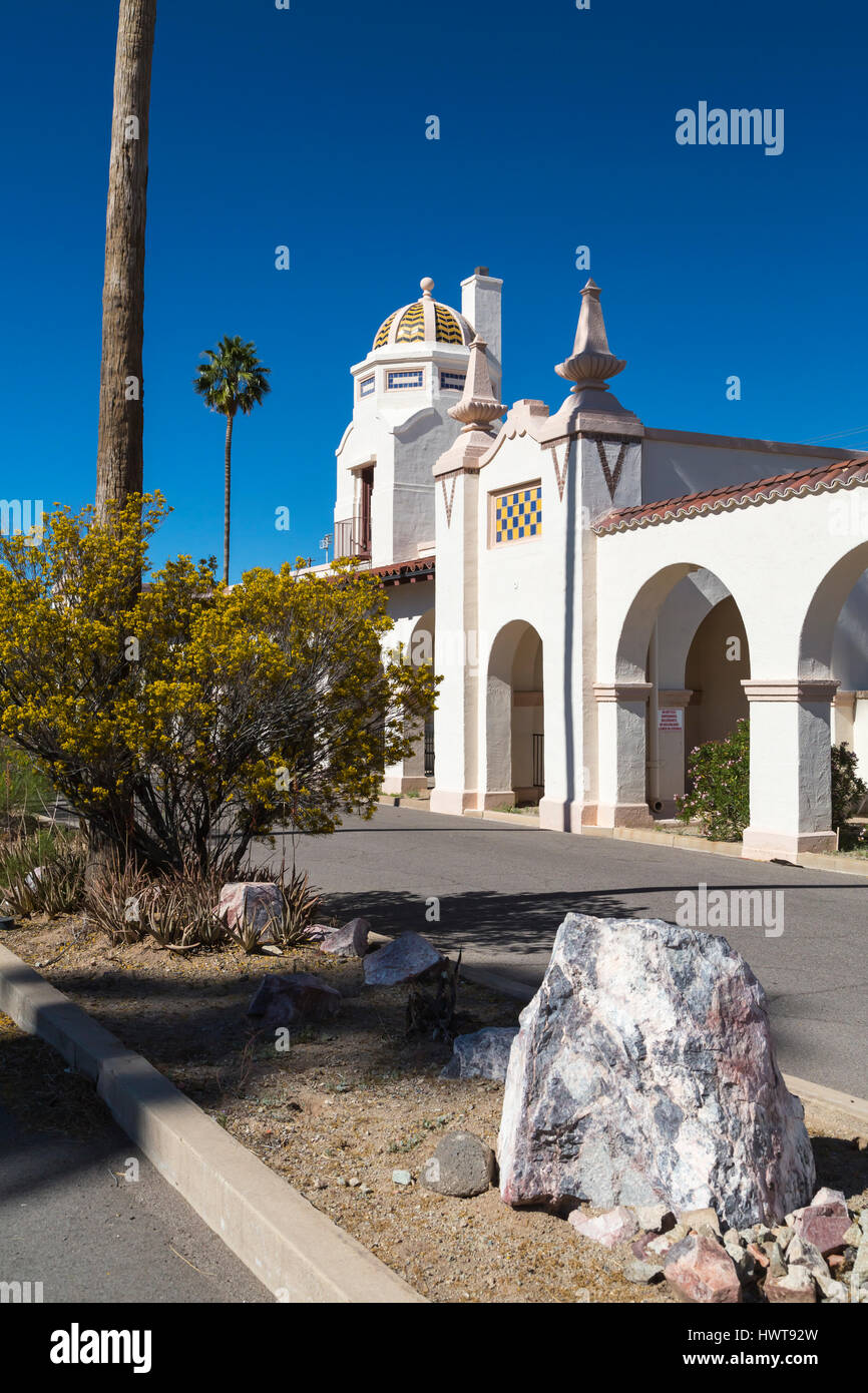 Le village square park en Ajo, Arizona, USA. Banque D'Images