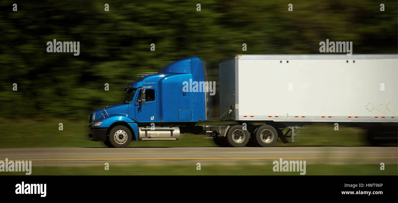 Semi remorque semi remorque semi remorque 18 roues Banque de