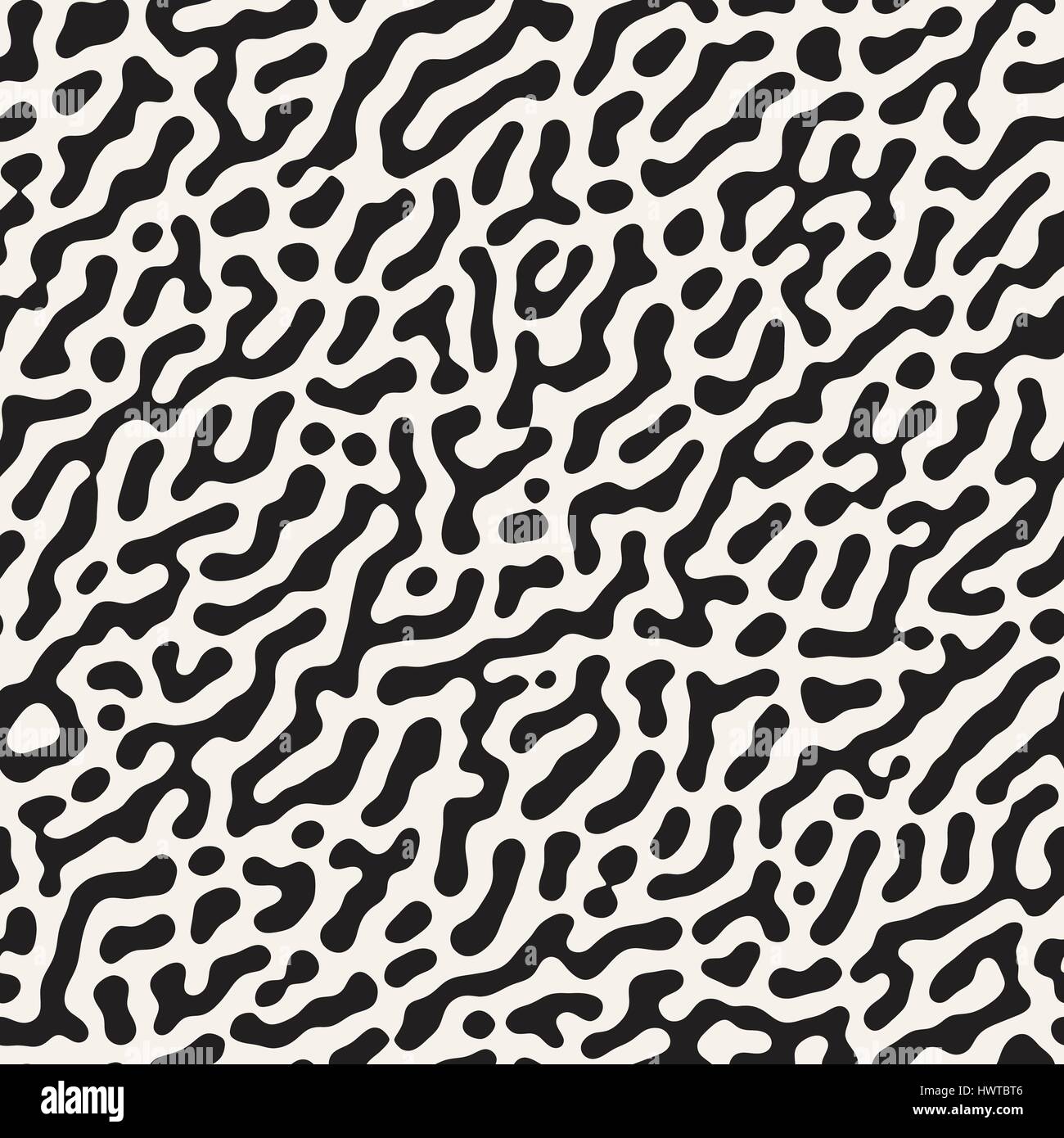 Vector Grunge sans motif. Le noir et blanc des formes organiques. Taches malpropre de texture. Illustration de Vecteur