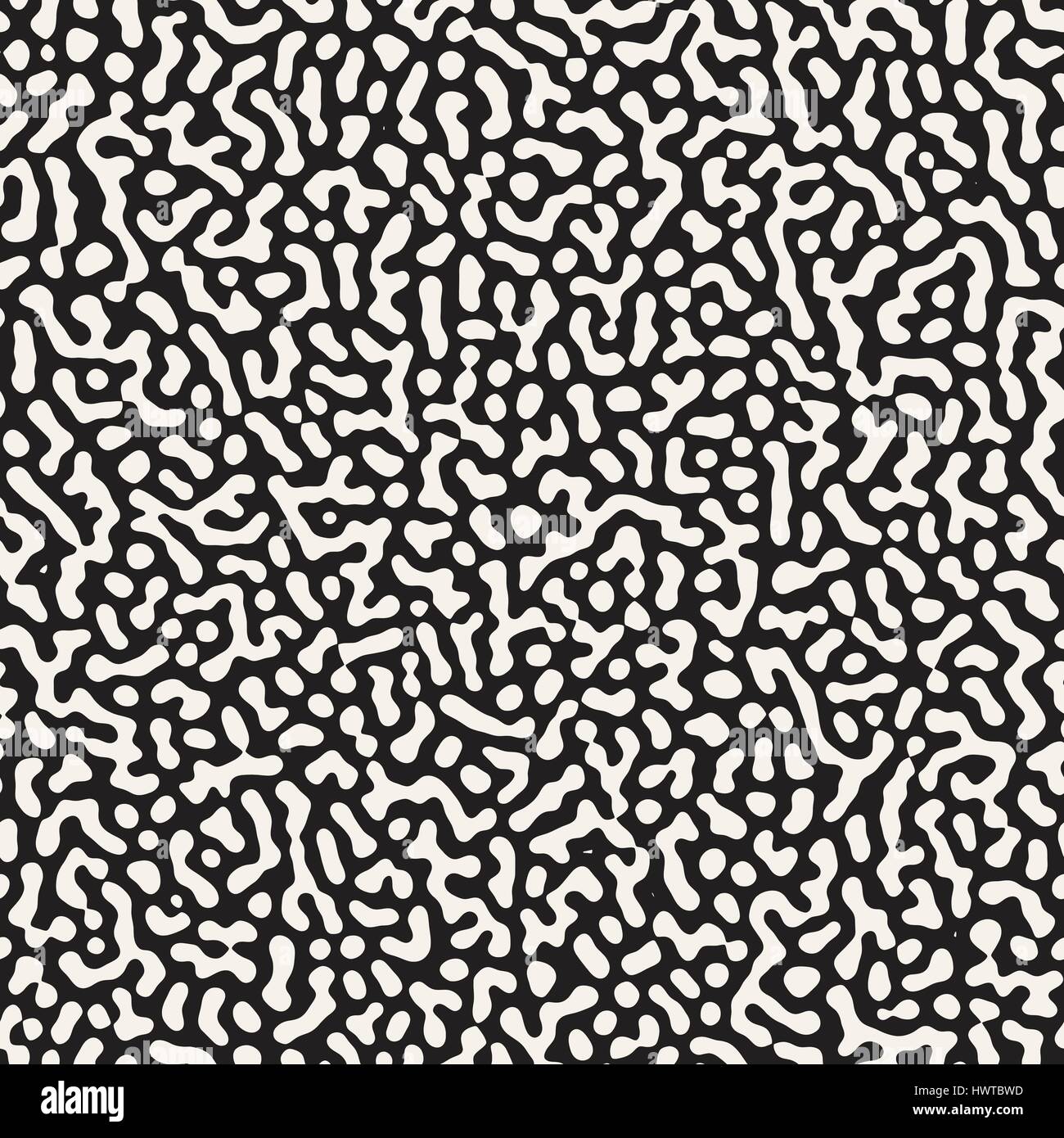 Vector Grunge sans motif. Le noir et blanc des formes organiques. Taches malpropre de texture. Illustration de Vecteur