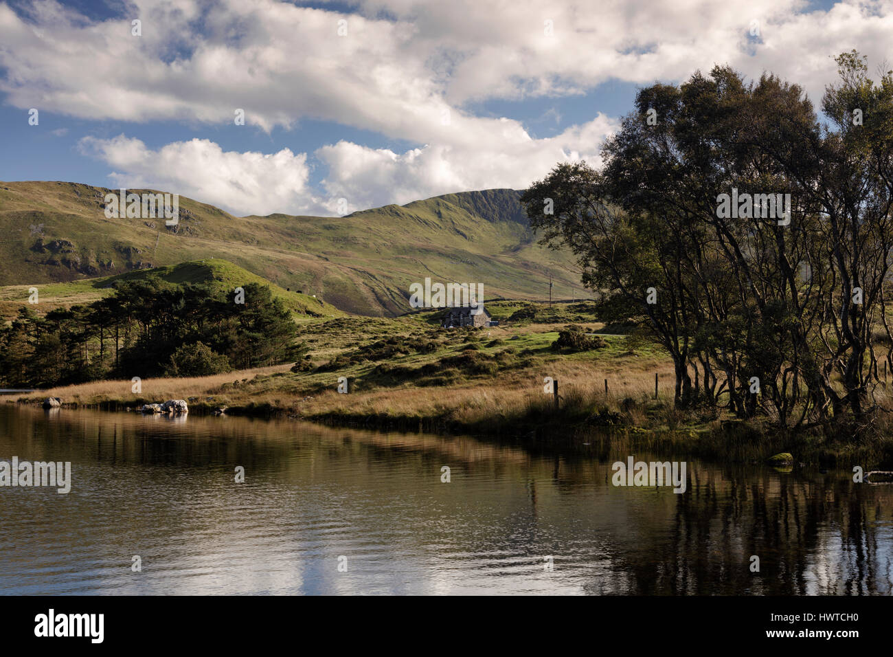 Cregennan Cadair Idris à lacs près de Snowdonia en Dolgellau dans le Nord du Pays de Galles Banque D'Images