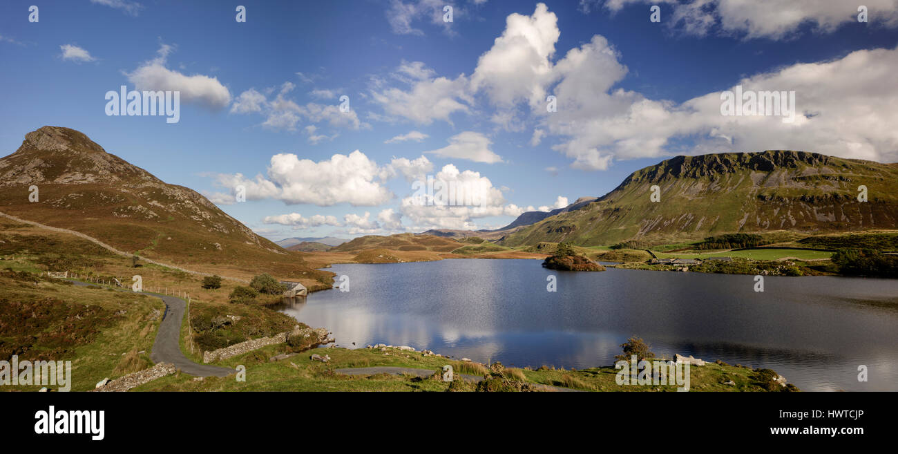 Cregennan Cadair Idris à lacs près de Snowdonia en Dolgellau dans le Nord du Pays de Galles Banque D'Images