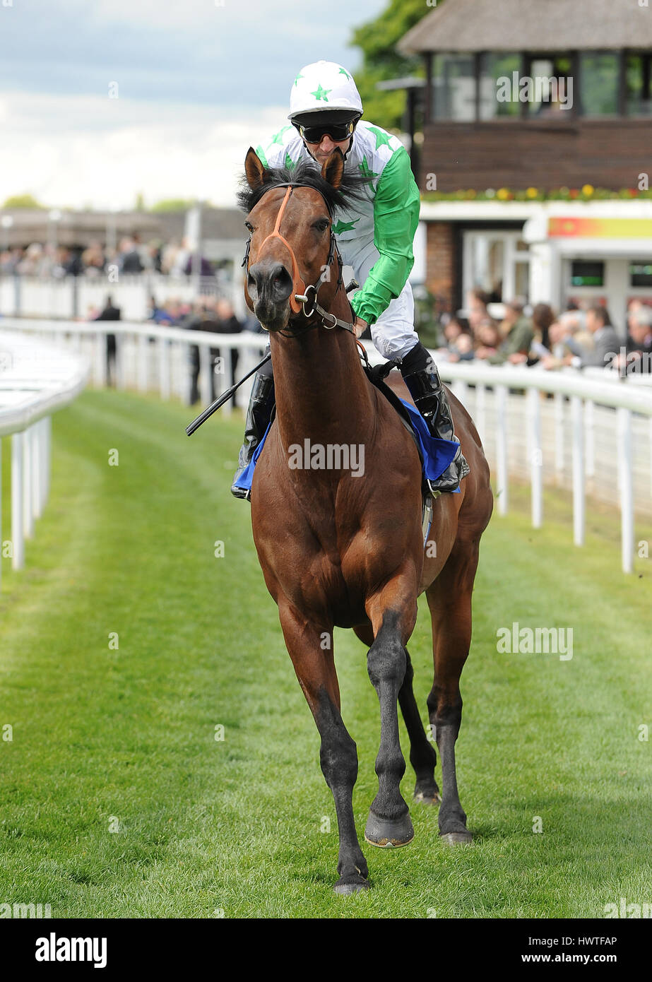 Plus près du bord monté par JIMMY FORTUNE MONTÉE PAR JIMMY FORTUNE HIPPODROME DE YORK YORK ANGLETERRE 12 Mai 2010 Banque D'Images