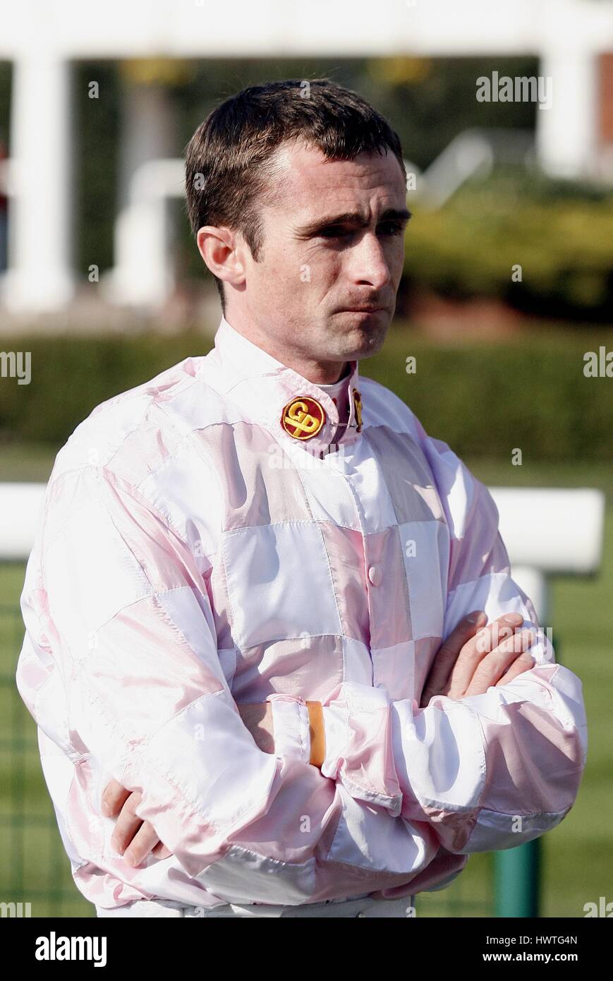 DANE O'NEILL ROWLEY MILE JOCKEY NEWMARKET COURS ANGLETERRE 18 Avril 2007 Banque D'Images