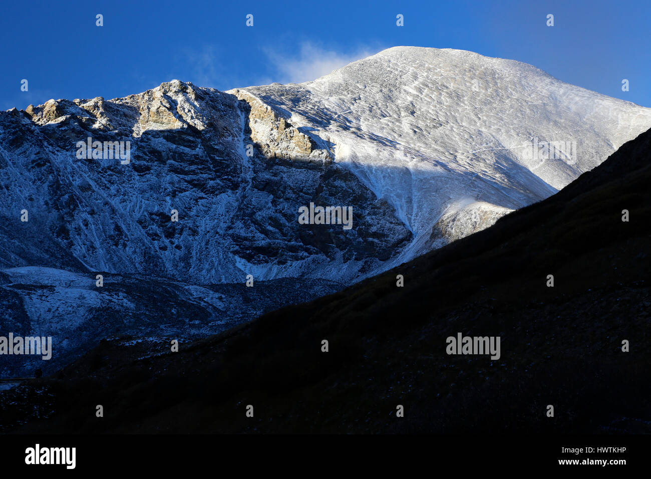 Rocky Mountain couvertes de neige paysage de granit gris et pics Torreys Banque D'Images