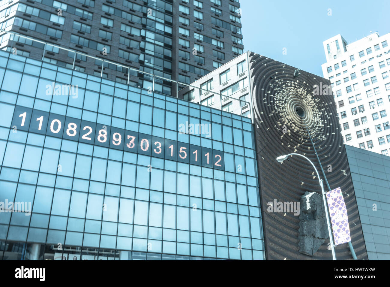 Doomsday Clock à Manhattan Banque D'Images
