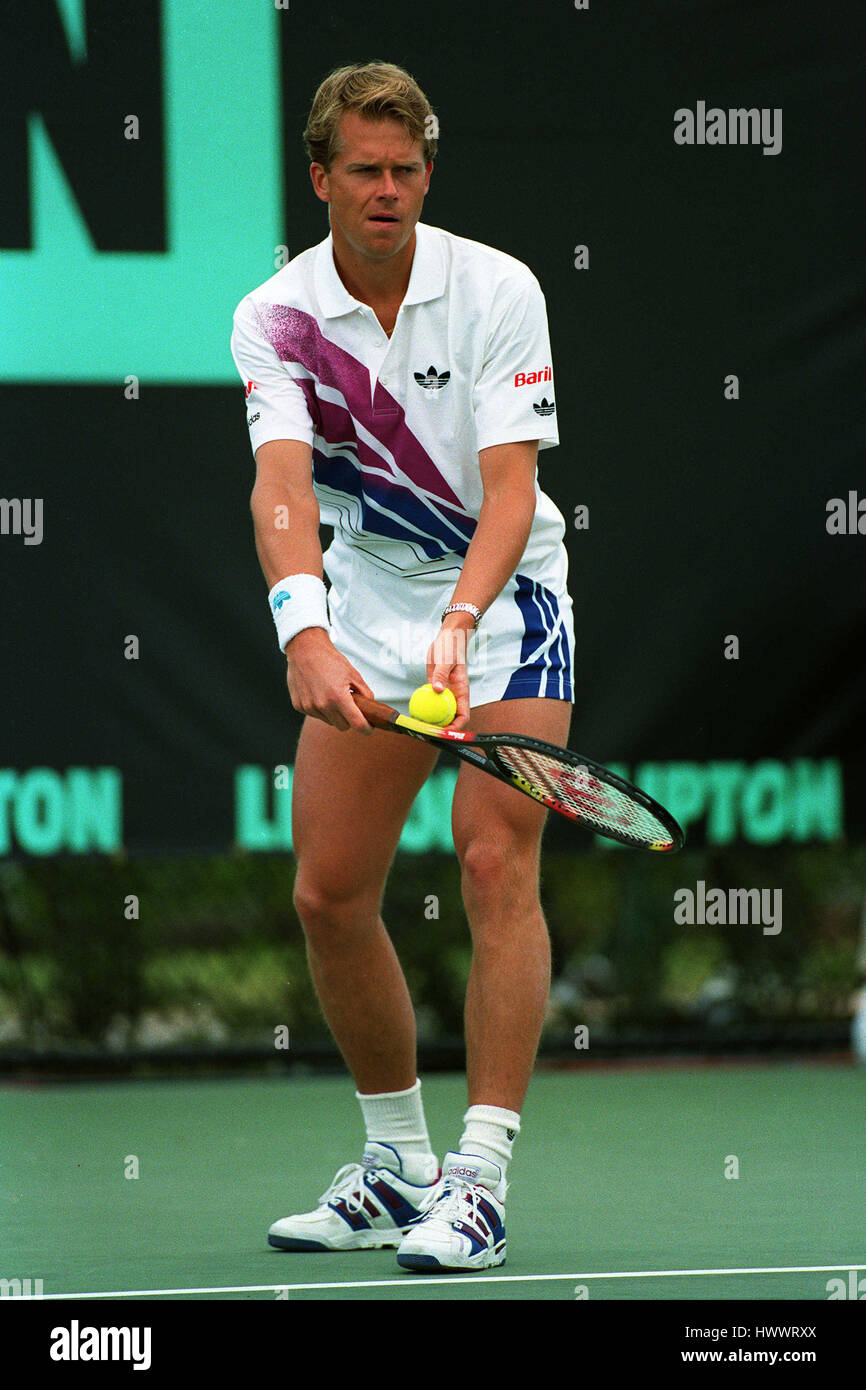 STEFAN EDBERG SUÈDE 23 Mars 1993 Photo Stock - Alamy