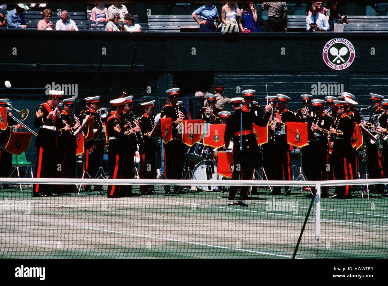 Championnat de Wimbledon Wimbledon BANDE PRÉSENTATION Londres Angleterre 10 Juillet 1983 Banque D'Images
