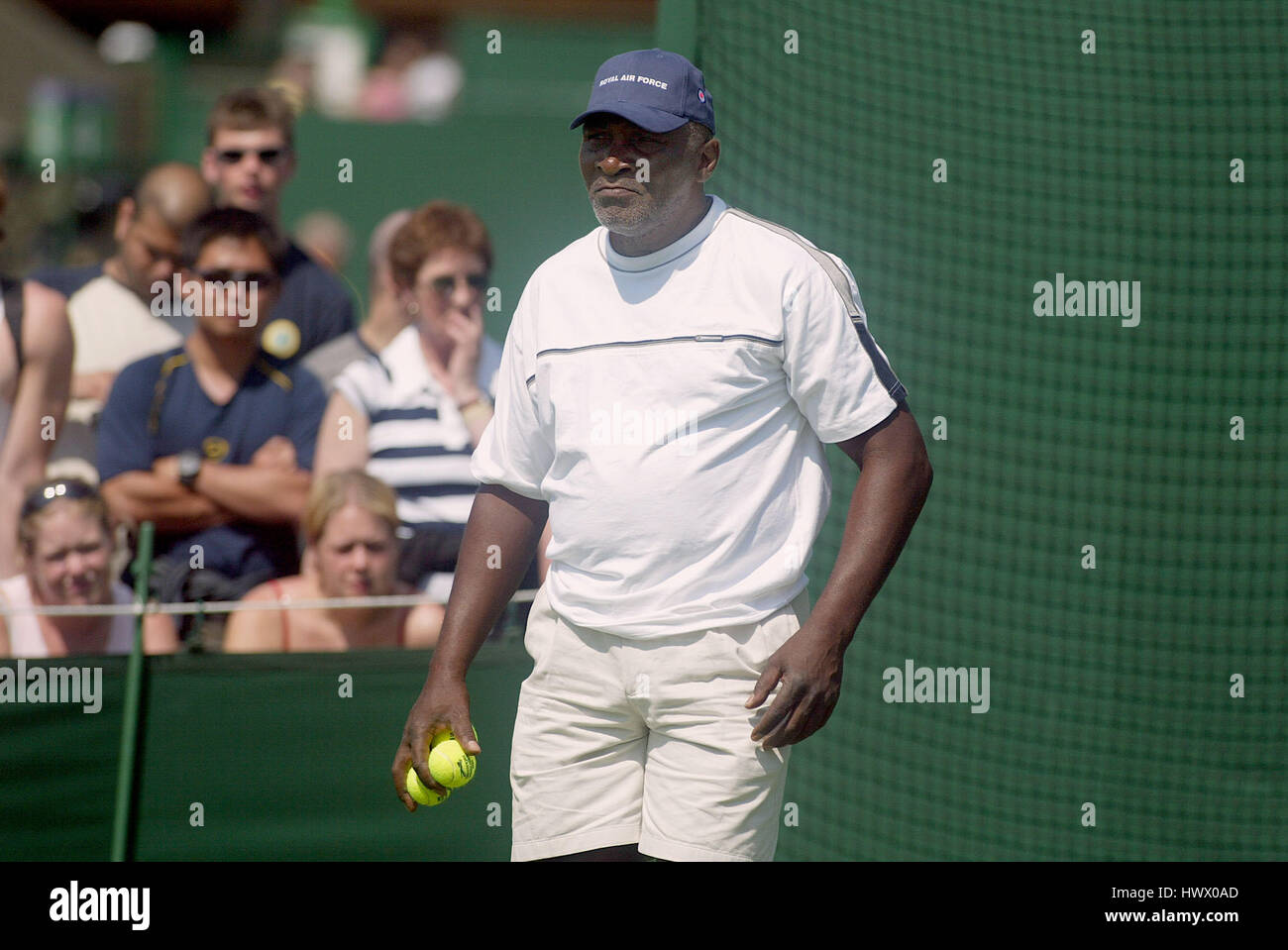 RICHARD WILLIAMS . COACH & FATHE SOEURS WILLIAMS WIMBLEDON Londres Angleterre 24 Juin 2003 Banque D'Images