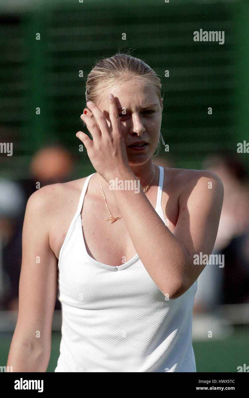 MARIA SHARAPOVA WIMBLEDON WIMBLEDON 2004 Londres Angleterre 24 Juin 2004 Banque D'Images