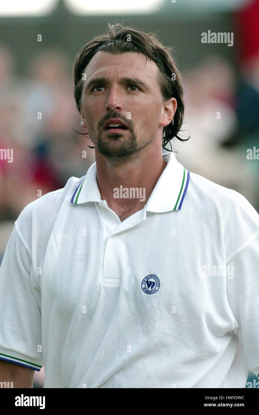 GORAN IVANISEVIC de Wimbledon Wimbledon 2004 Londres Angleterre 24 Juin 2004 Banque D'Images