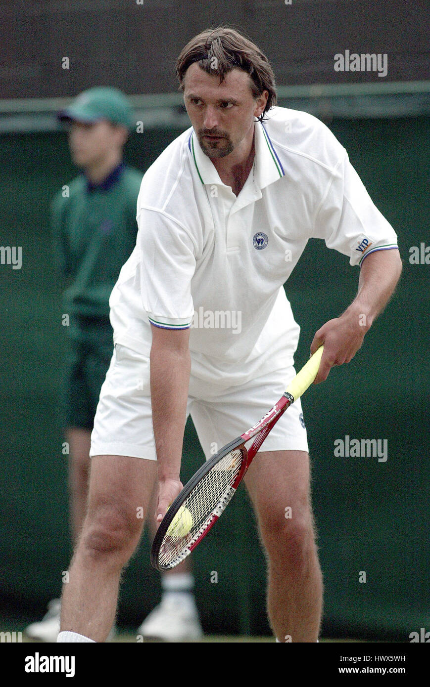 GORAN IVANISEVIC de Wimbledon Wimbledon 2004 Londres Angleterre 24 Juin 2004 Banque D'Images