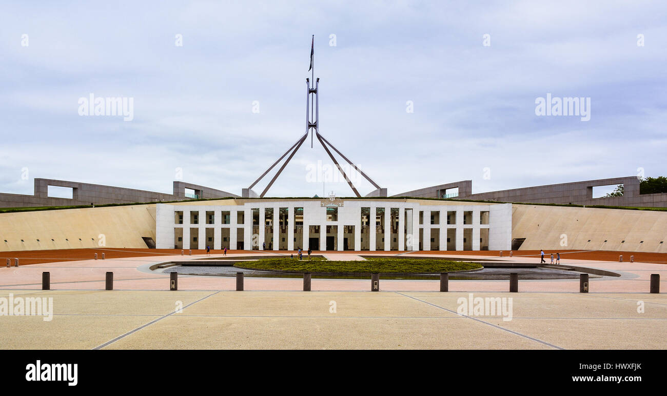 Bâtiment du Parlement de l'Australie - Canberra, Australie Banque D'Images