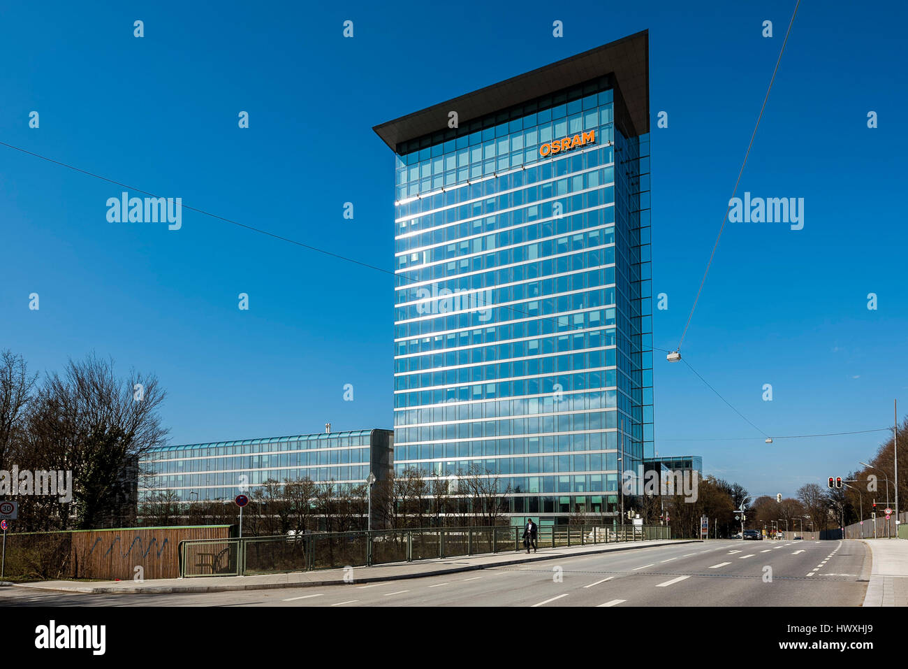 Bâtiment d'Osram, Munich, Allemagne Banque D'Images