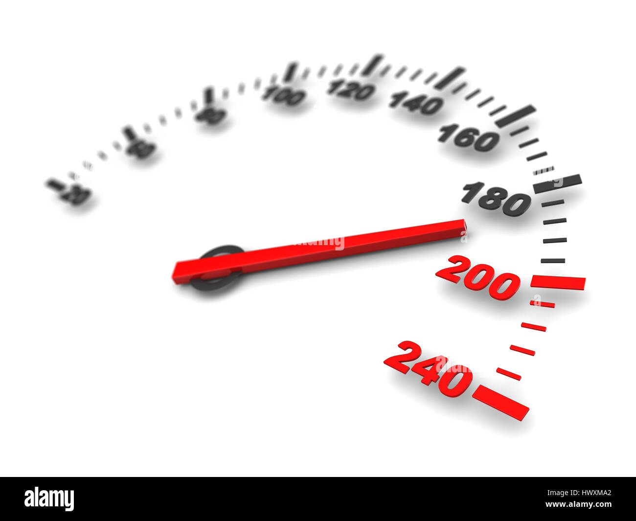 Abstract 3d illustration de vitesse danger Banque D'Images