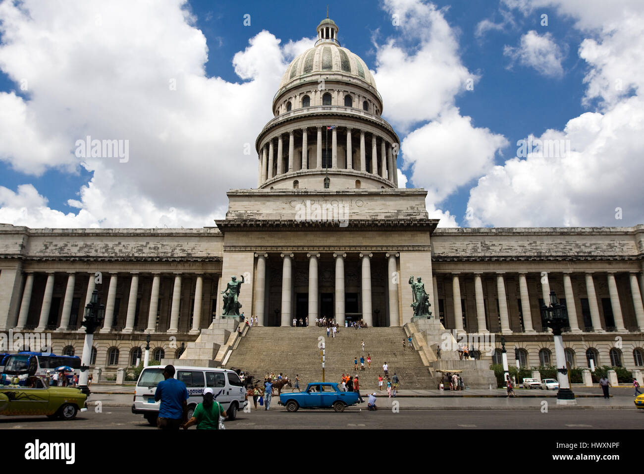 "El Capitolio" a été le siège du gouvernement à Cuba et est maintenant le "Académie des sciences". Banque D'Images