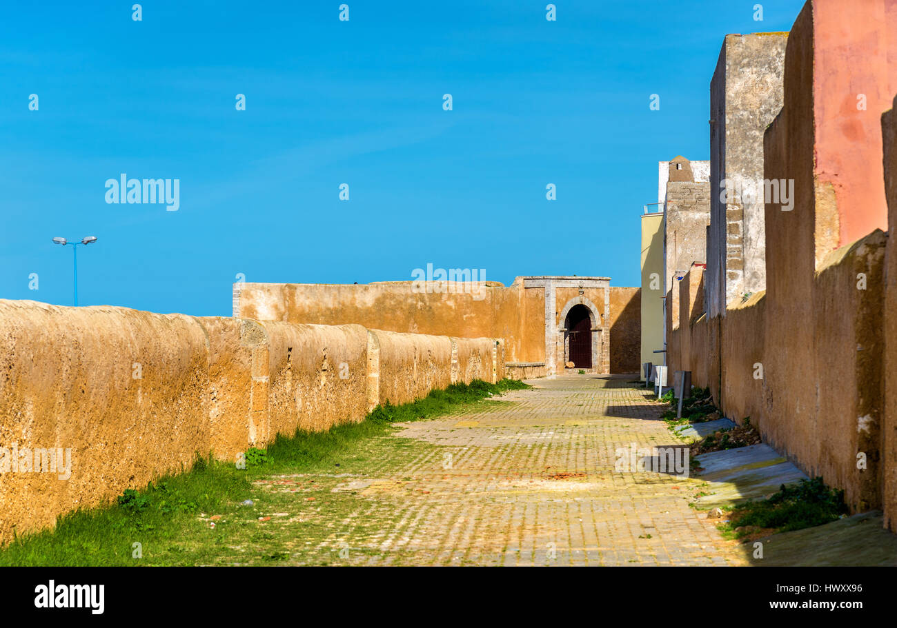 Fortifications de la ville portugaise de Mazagan dans El-Jadidia, Maroc Banque D'Images
