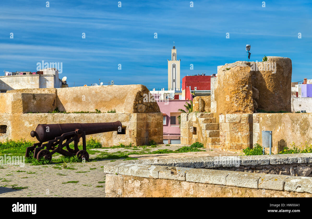 Fortifications de la ville portugaise de Mazagan dans El-Jadidia, Maroc Banque D'Images