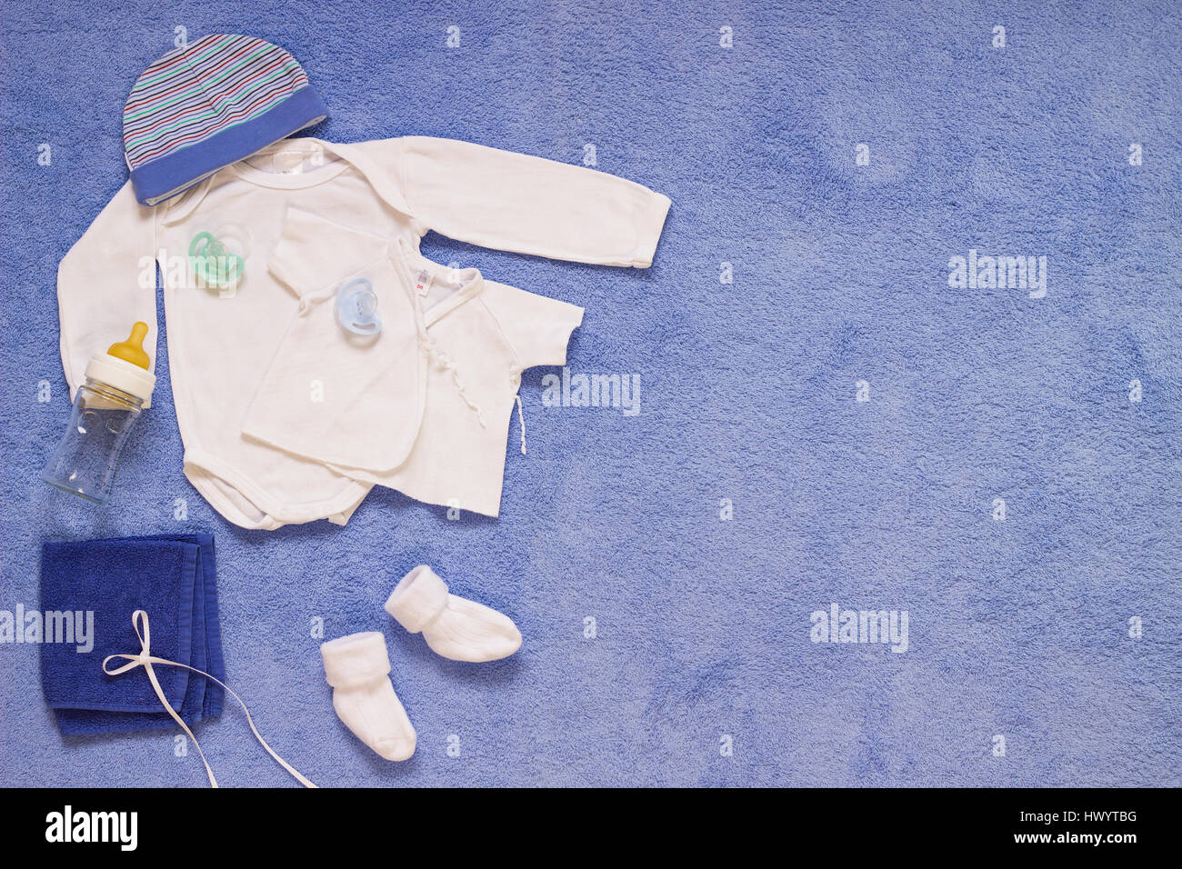 Layette Pour Bebe Garcon Photo Stock Alamy