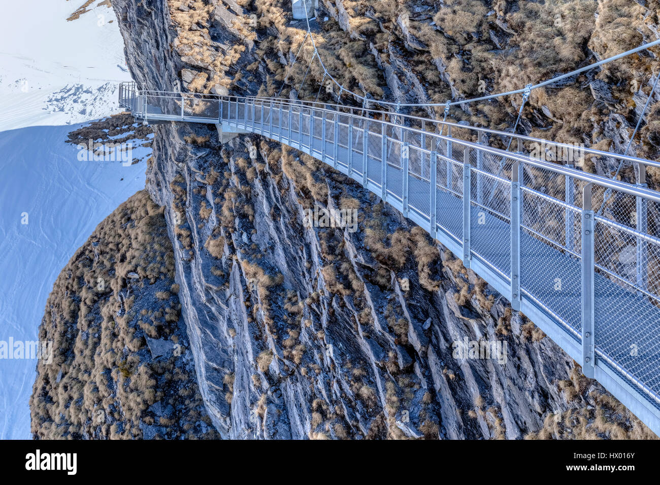 Premièrement, Cliff Walk, Grindelwald, Berne, Suisse, Europe Banque D'Images