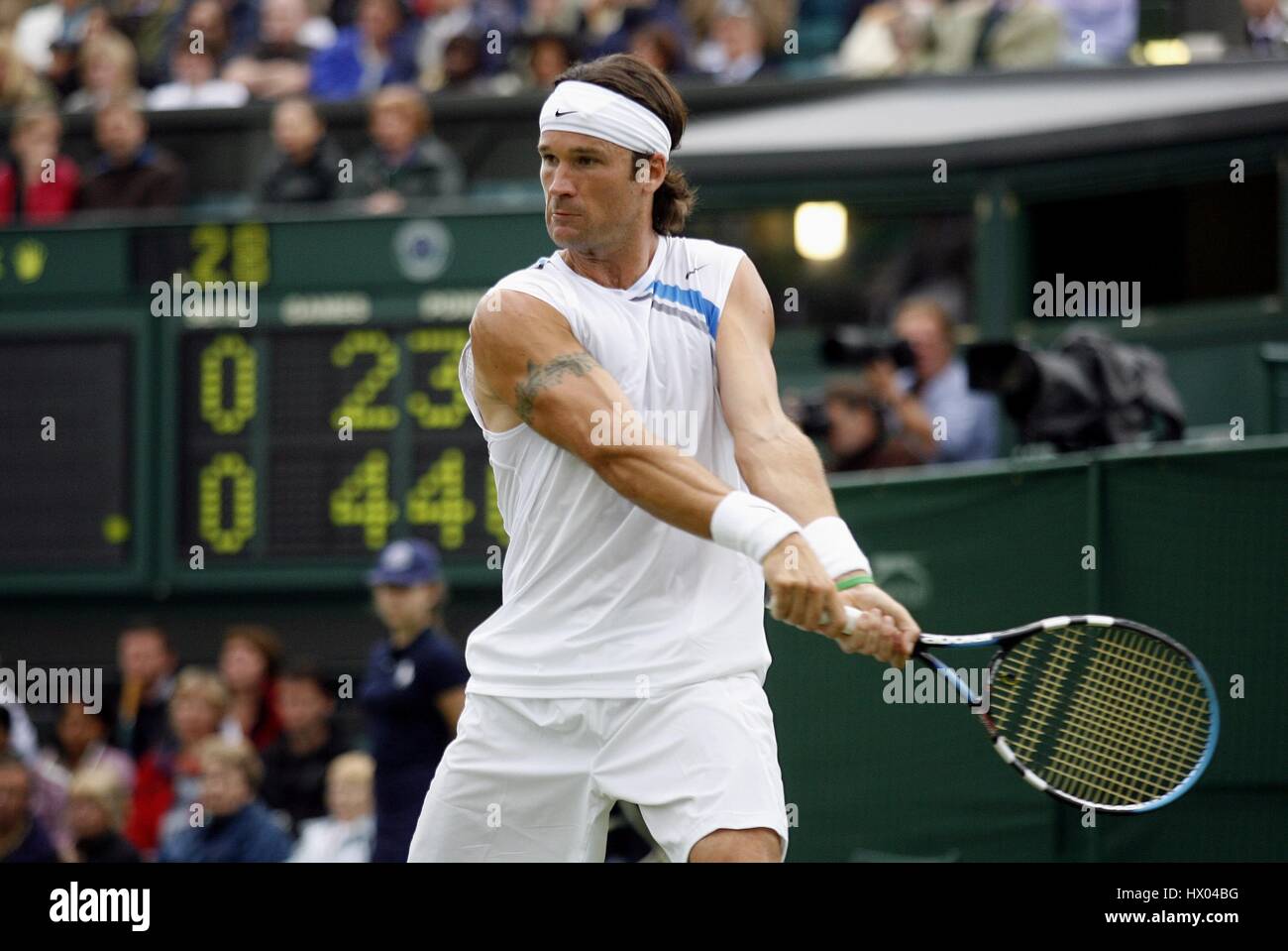 CARLOS MOYA ESPAGNE Wimbledon Lawn Tennis Club LONDON ANGLETERRE 25 Juin  2007 Photo Stock - Alamy