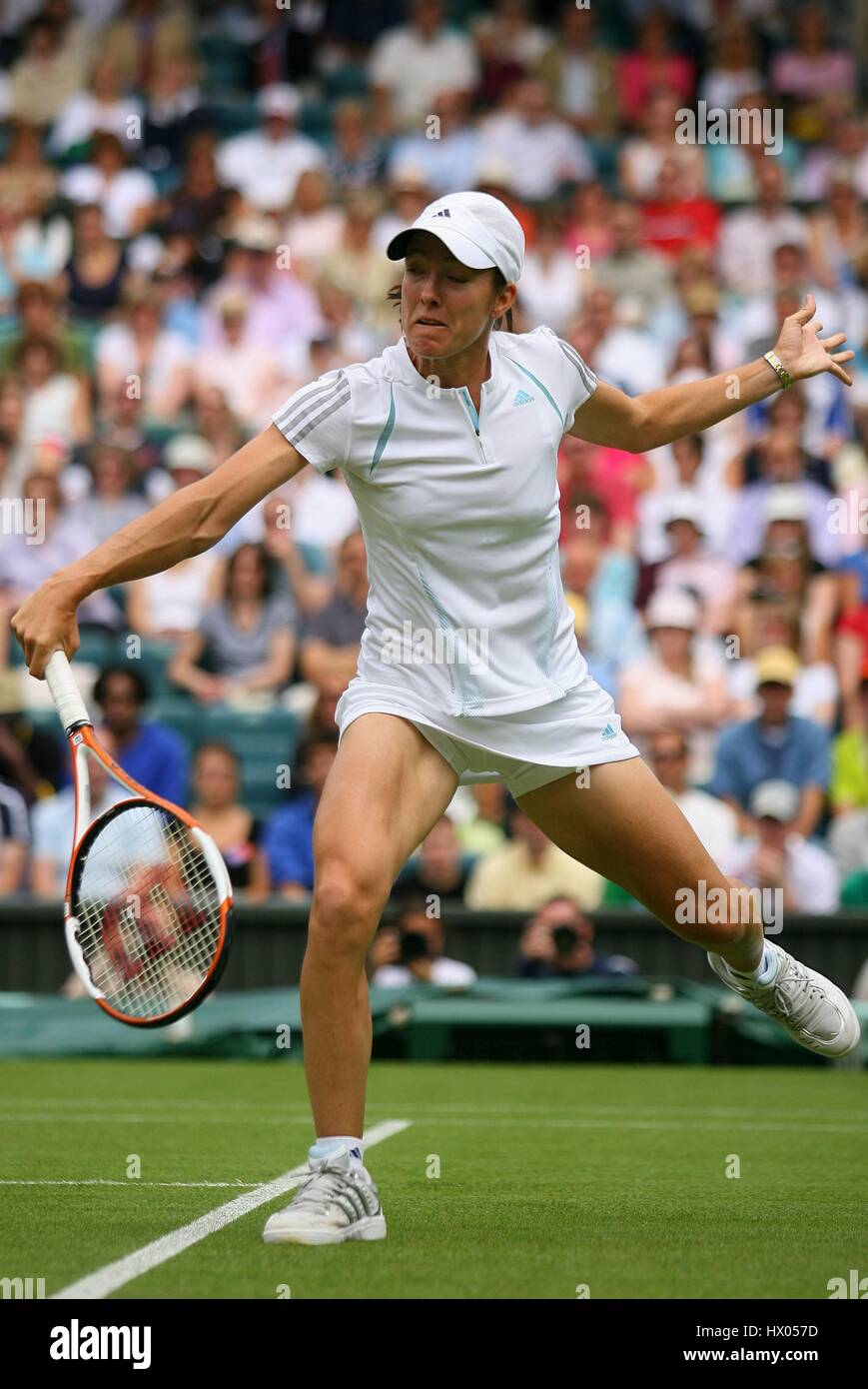 JUSTINE HENIN-HARDENNE BELGIQUE WIMBLEDON SW19 Londres Angleterre 27 Juin 2006 Banque D'Images