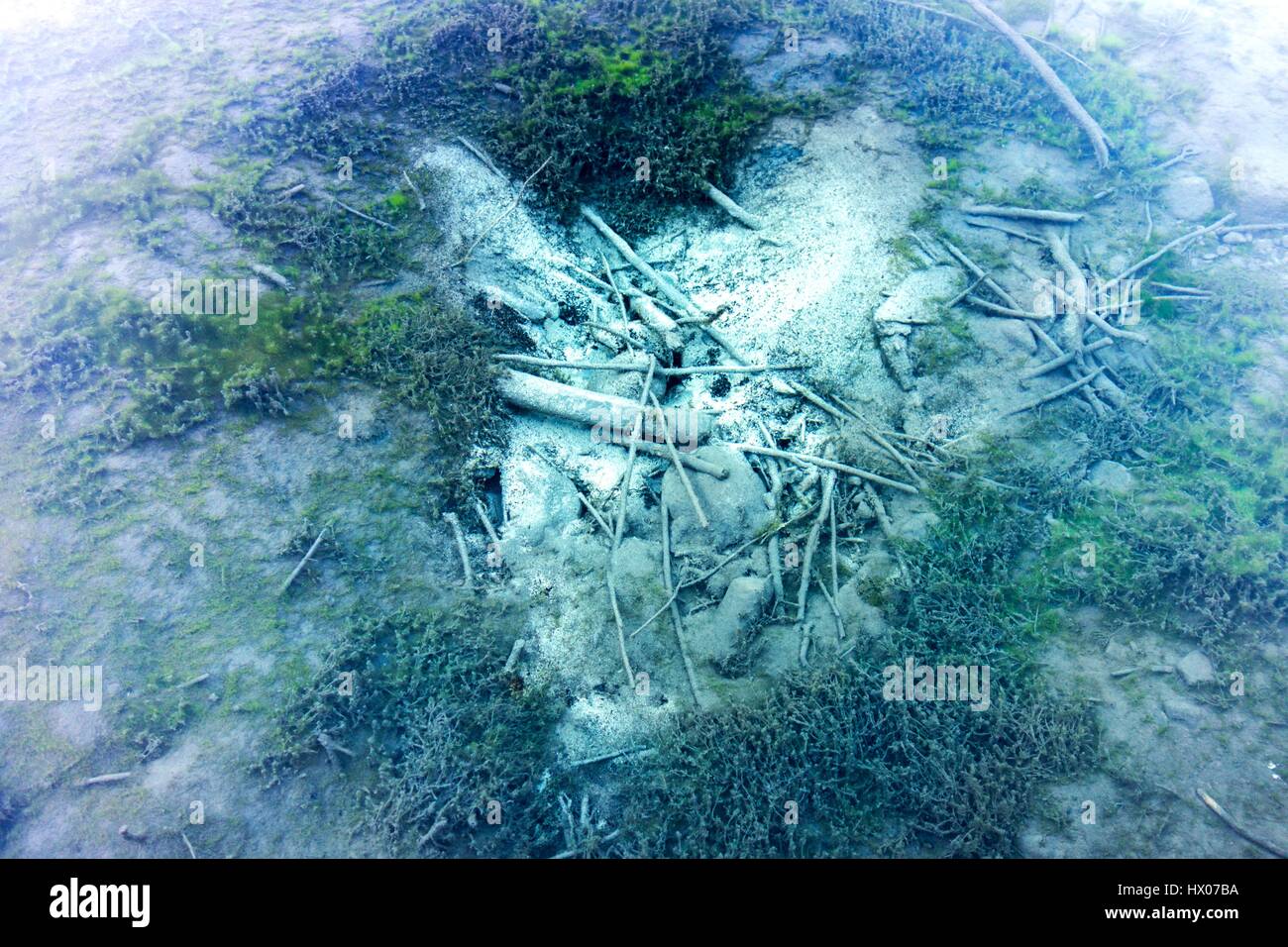 Plusieurs ressorts Fond du Lac à pied des Montagnes Rocheuses du Canada dans l'Alberta Banque D'Images