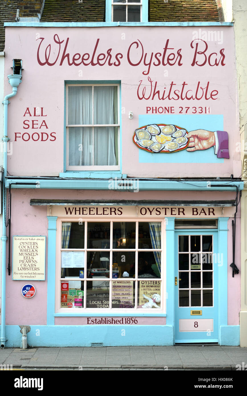 Wheelers Oyster Bar, Whitstable, Kent Banque D'Images