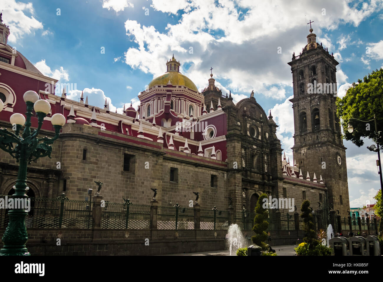 Cathédrale de Puebla - Puebla, Mexique Banque D'Images