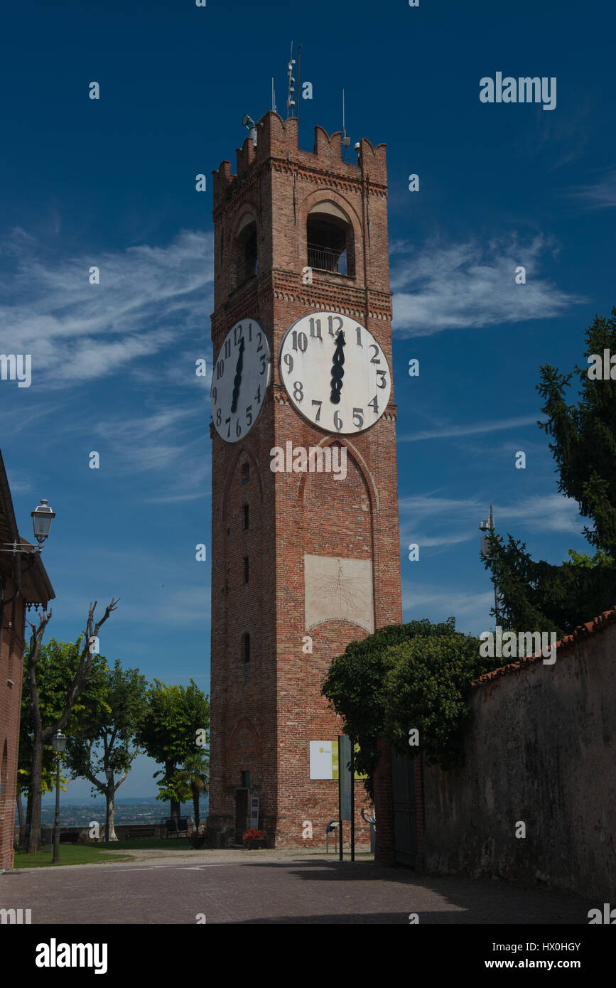 La tour Belvédère à Mondovi Piazza en Piémont Banque D'Images