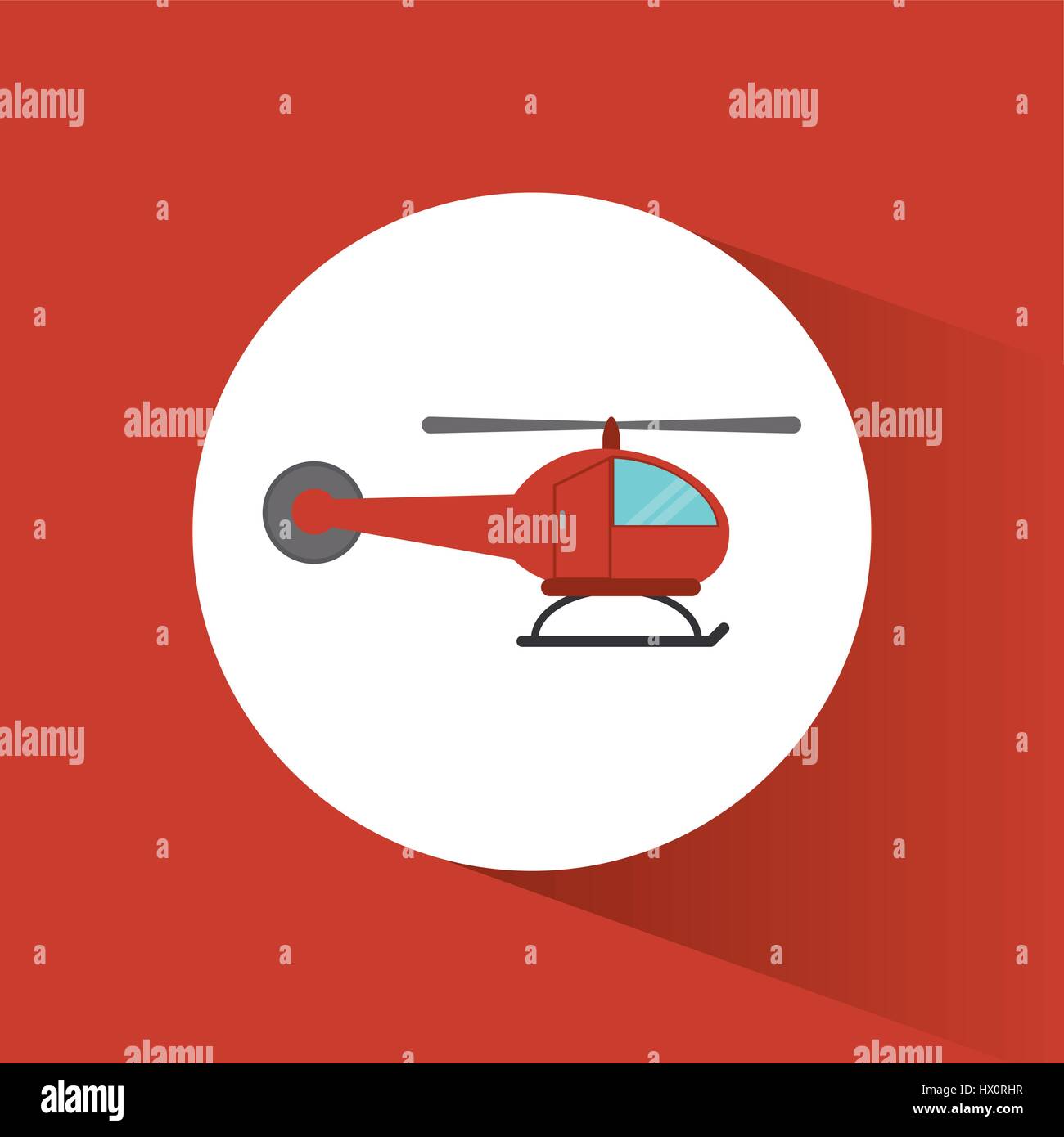 Véhicule de transport par hélicoptère de droit Illustration de Vecteur