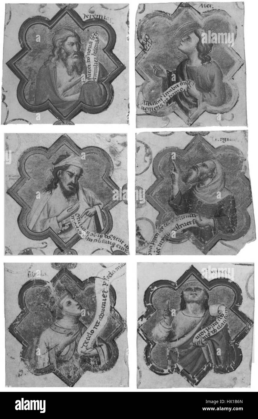 Don Silvestro dei Gherarducci de Progressive Santa Maria degli Angeli folio 60 Six saints longueur buste (Nationalmuseum, Stockholm, NMB 1797) Banque D'Images