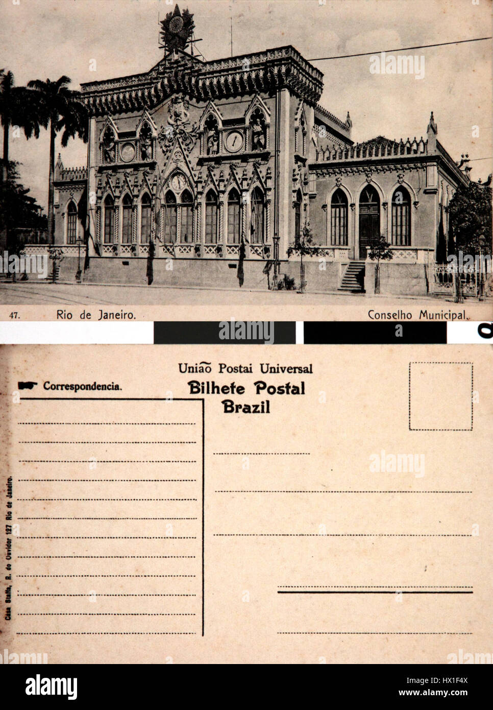 Conselho Municipal do Rio de Janeiro Banque D'Images