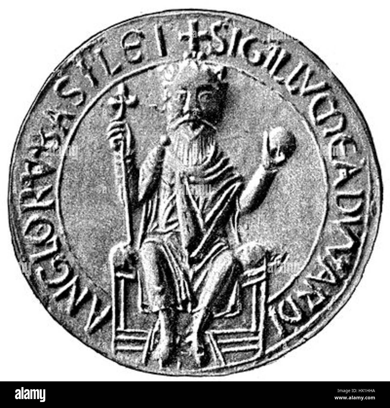 Édouard le Confesseur fut roi d'Angleterre de 1042 à 1066, connu pour sa piété et ses efforts pour renforcer la monarchie. Il a joué un rôle important dans le début de l'histoire médiévale de l'Angleterre et a plus tard été canonisé comme saint. Banque D'Images