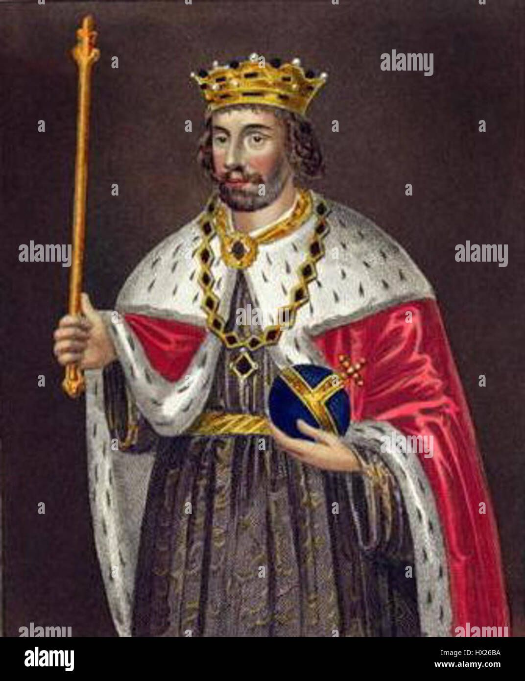 Le roi Édouard II d'Angleterre Banque D'Images
