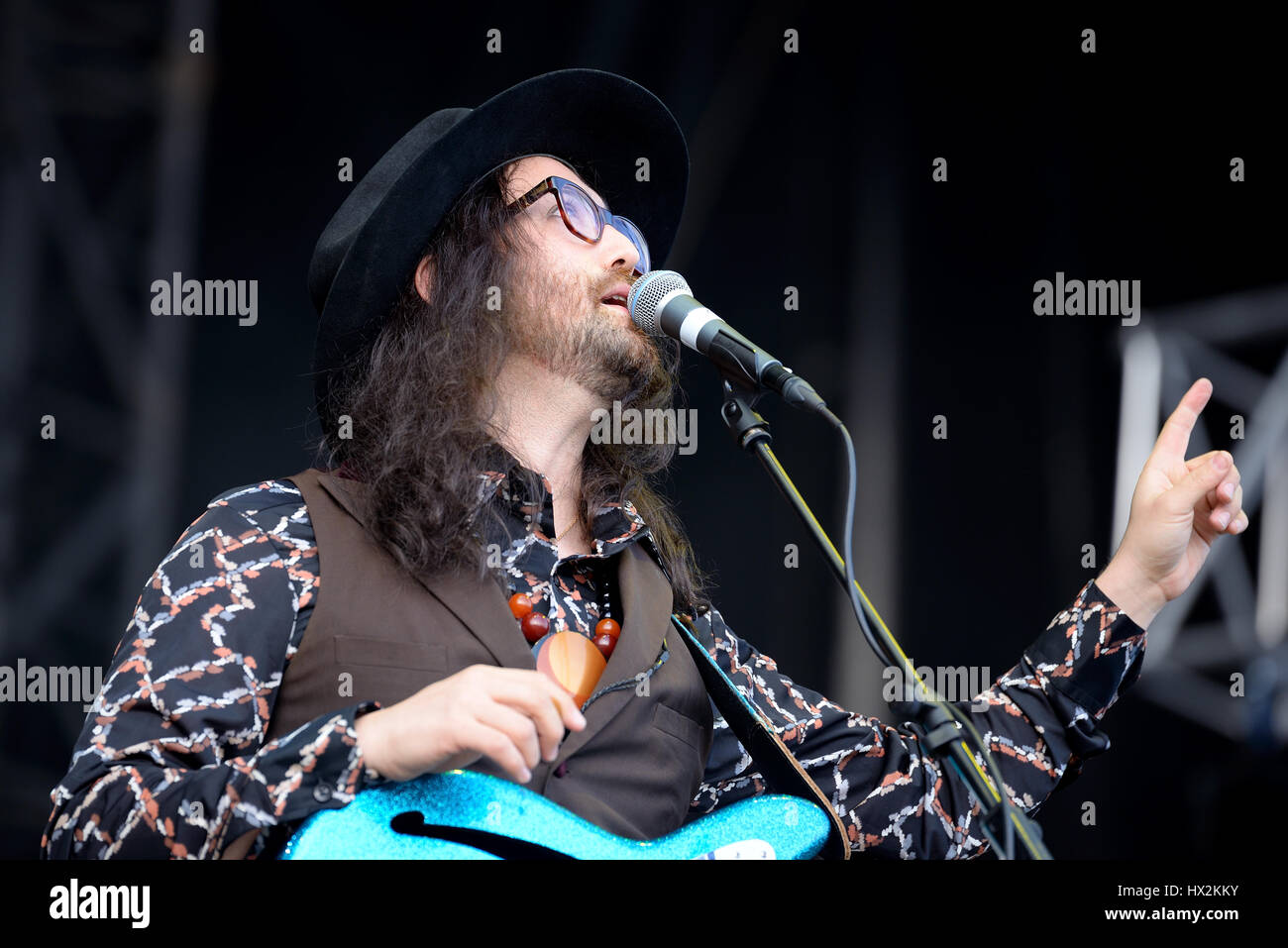 BARCELONA - 30 mai : le fantôme d'un tigre à dents de sabre (band) effectue au Primavera Sound Festival 2015 le 30 mai 2015 à Barcelone, Espagne. Banque D'Images