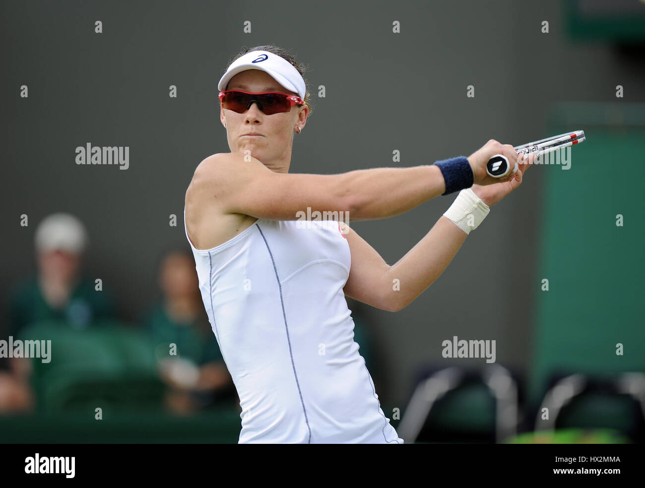 SAMANTHA STOSUR AUSTRALIE Australie LE ALL ENGLAND TENNIS CLUB WIMBLEDON Londres Angleterre 25 Juin 2013 Banque D'Images