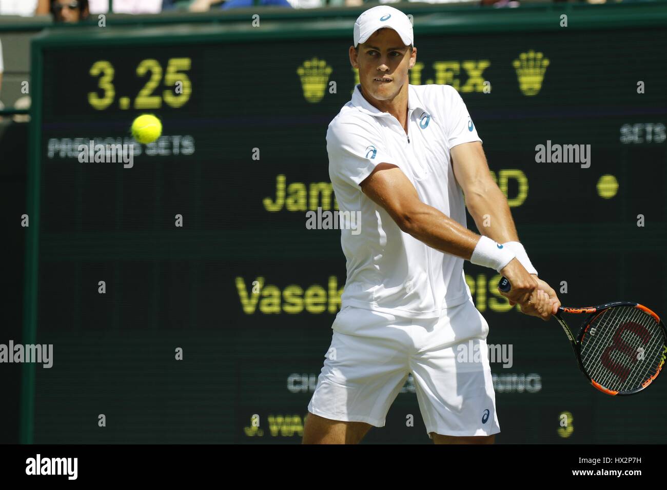 VASEK POSPISIL CANADA LE ALL ENGLAND TENNIS CLUB WIMBLEDON Londres Angleterre 04 Juillet 2015 Banque D'Images