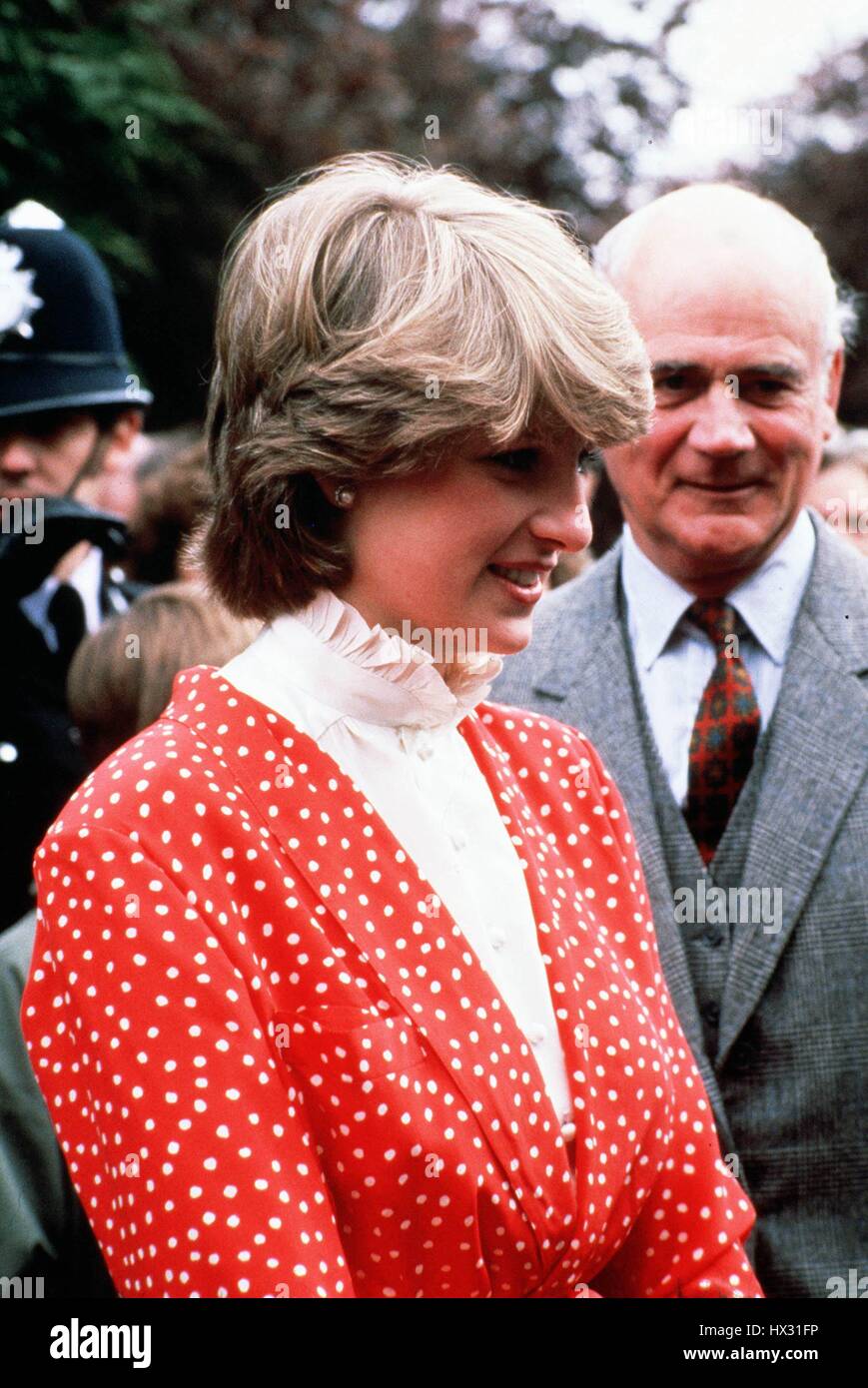 La princesse Diana Princesse de Galles 01 Mai 1981 Banque D'Images