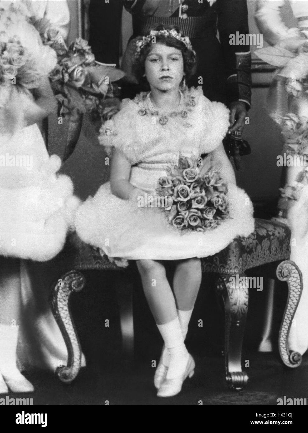 La princesse Elizabeth & FAMILLE ROYALE LA REINE ELIZABETH II REINE D'ANGLETERRE 06 Novembre 1935 Banque D'Images