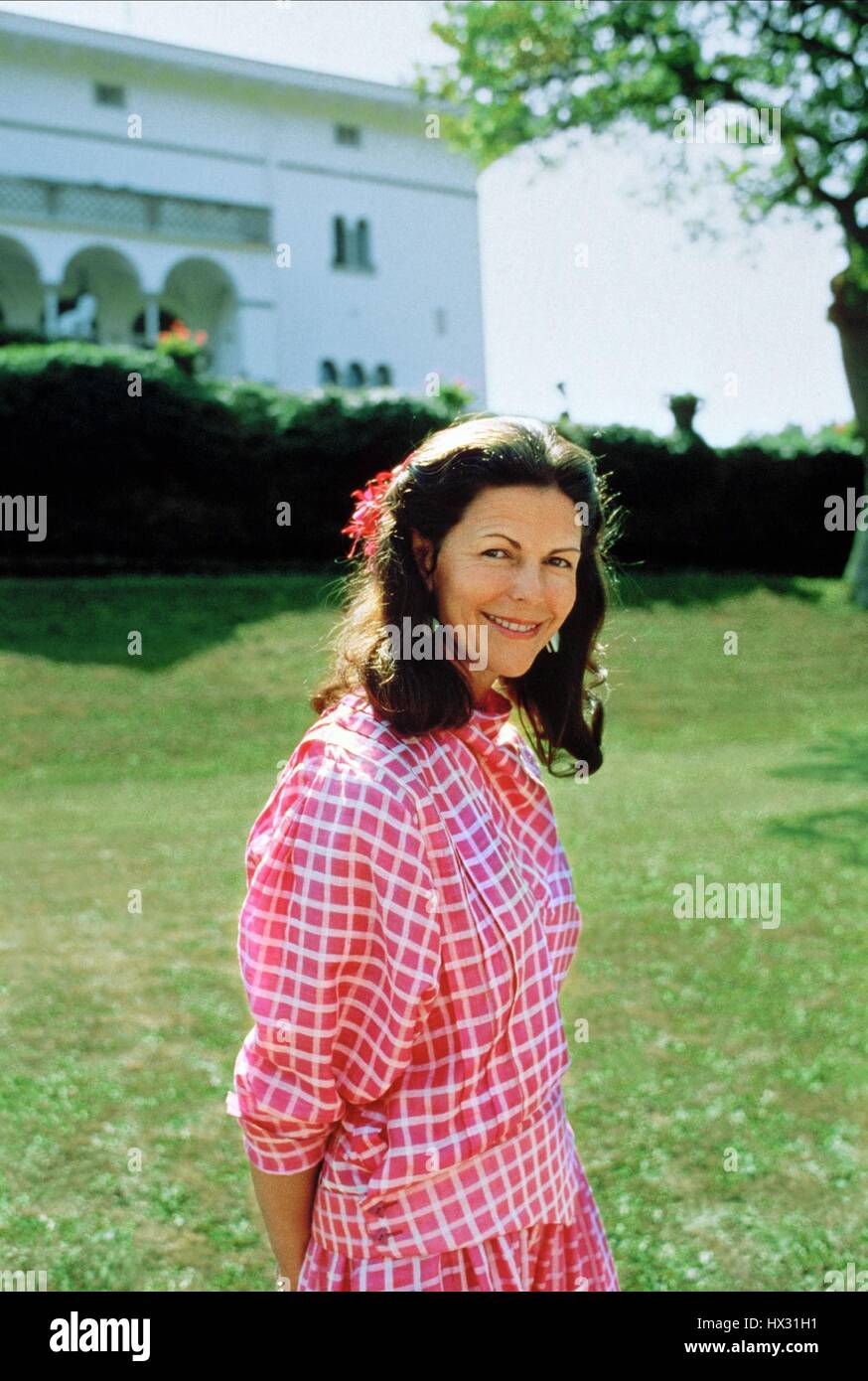 La Reine Silvia de Suède, LA REINE DE SUÈDE 01 Juin 1990 Banque D'Images