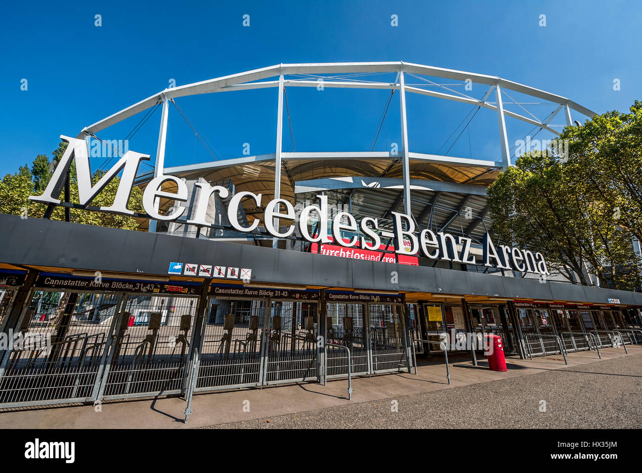 Visiter Mercedes Benz Arena Banque D'Images