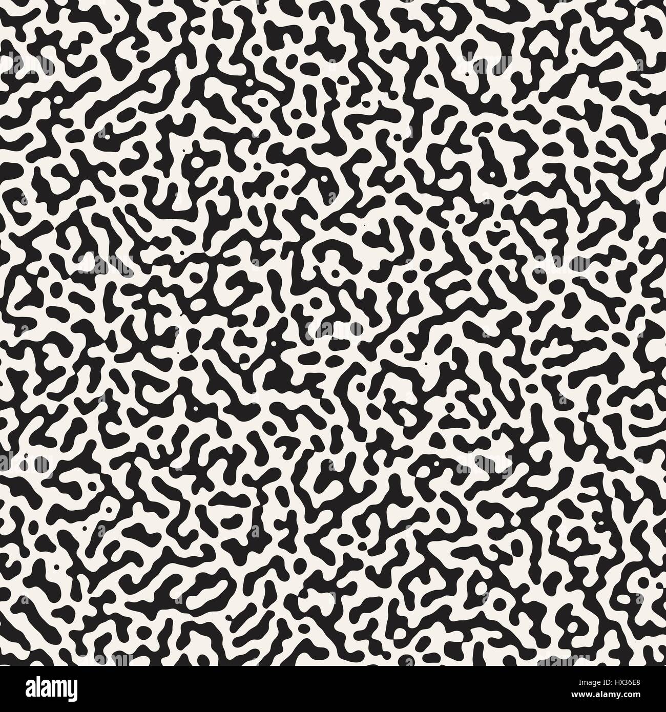 Vector Grunge sans motif. Le noir et blanc des formes organiques. Taches malpropre de texture. Illustration de Vecteur