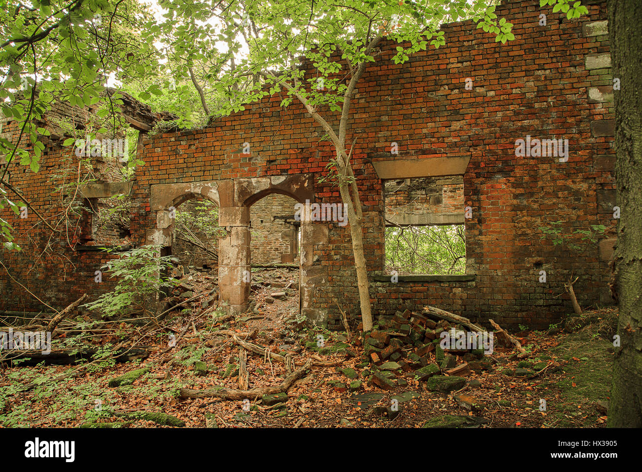Bâtiment abandonné abandonné Bolton Angleterre Banque D'Images