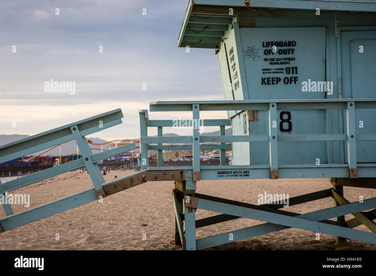 Santa Monica Beach Banque D'Images