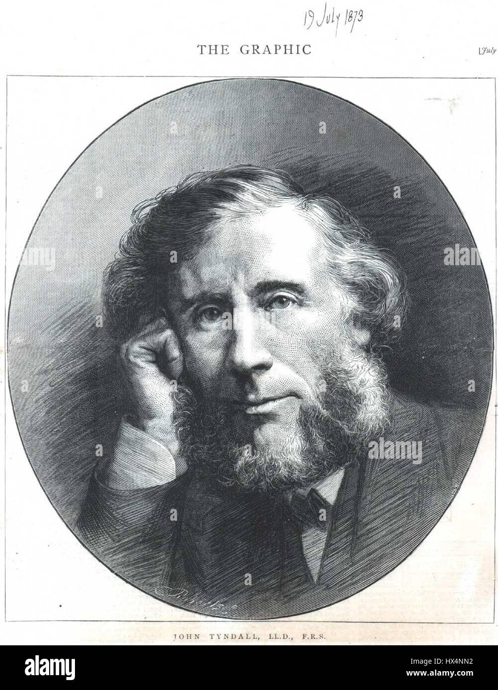 John Tyndall (1873) Banque D'Images